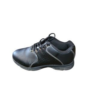 Wilson Ultra Black Golf Shoes Men Sz 8.5 Black Leather Cleats Outdoors Sportswea